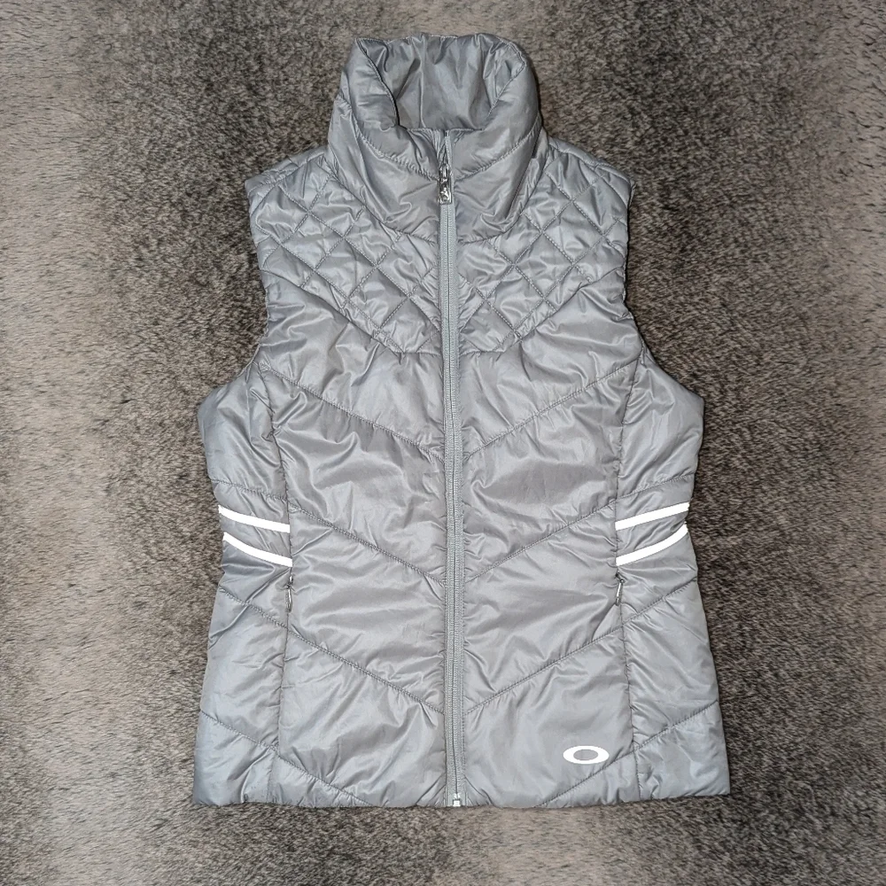 Oakley Puffer Vest Silver Grey Women's XS